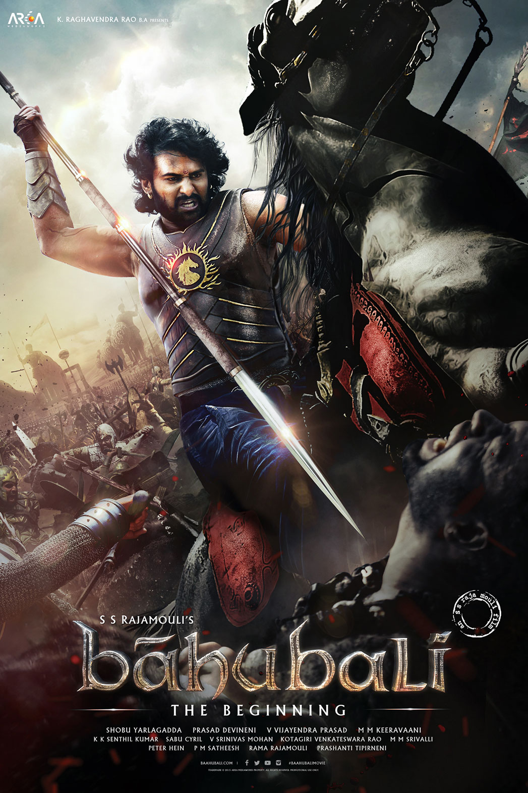 Baahubali The Beginning (2015) movie poster download