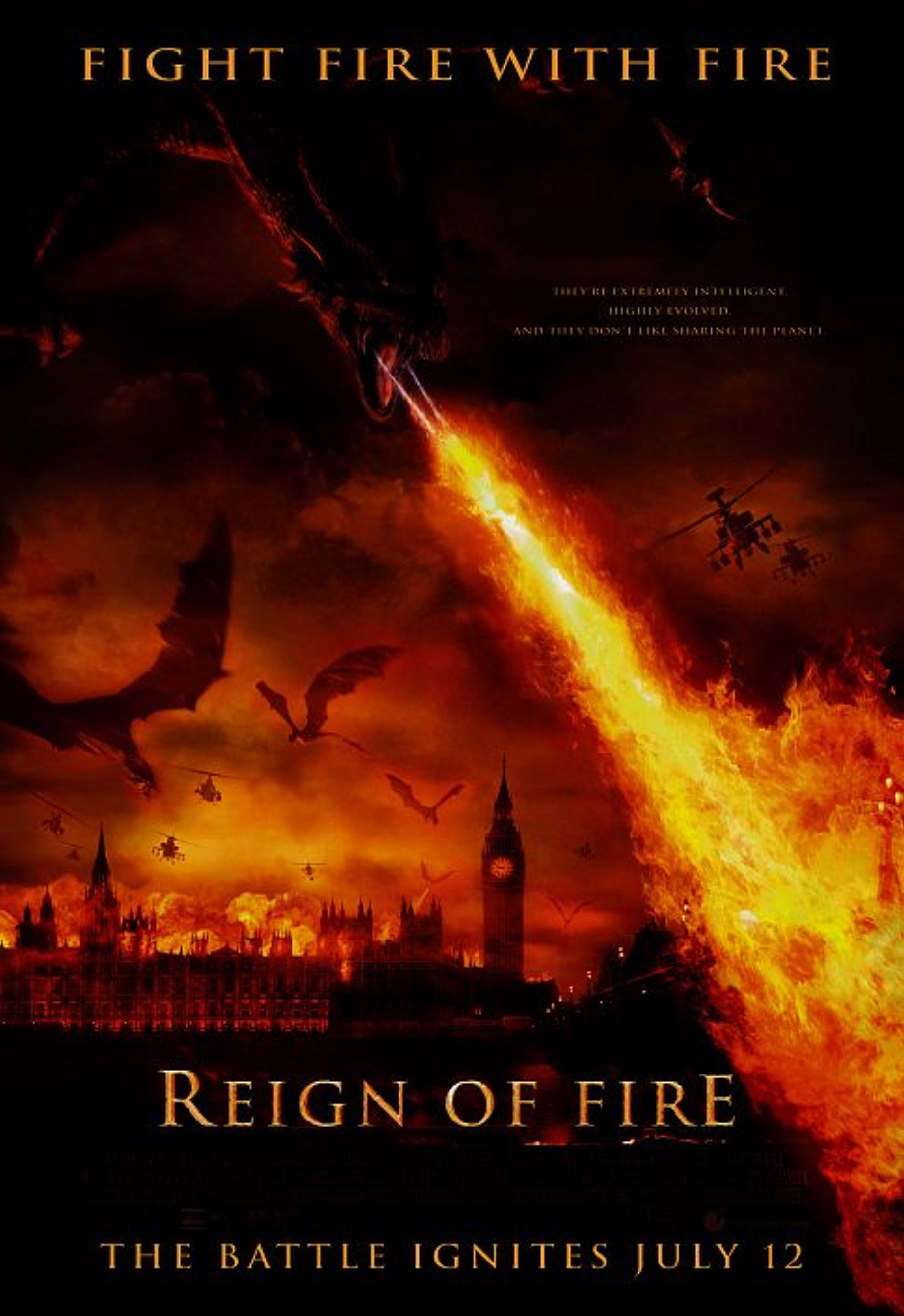 Reign of Fire (2002) movie poster download