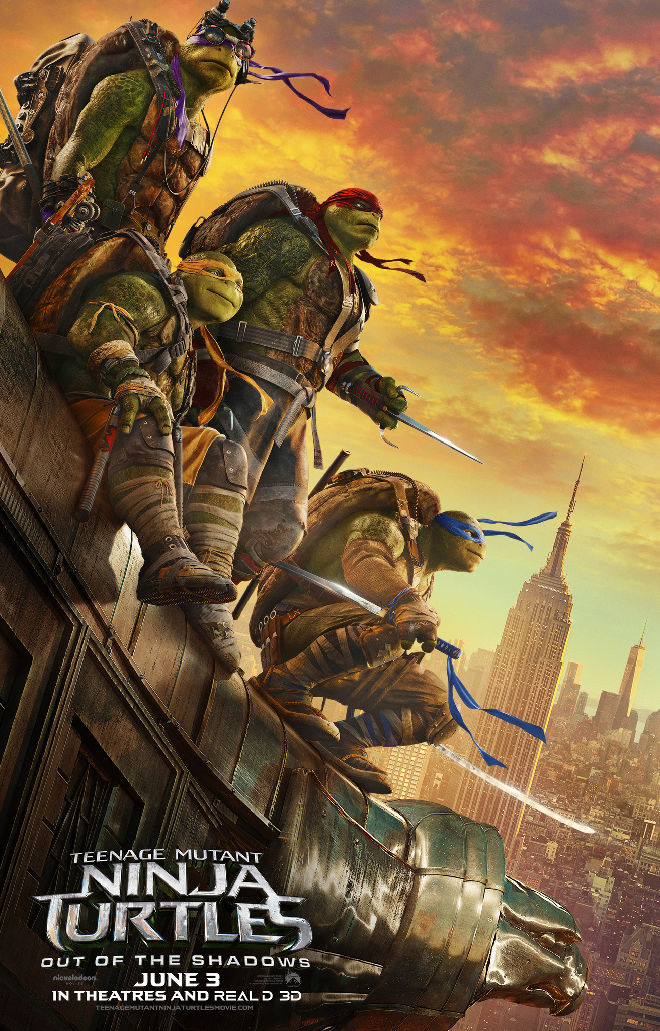 Teenage Mutant Ninja Turtles 2 (2016) movie poster download